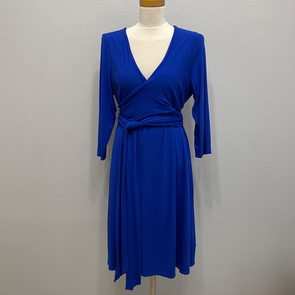 Lauren Ralph Lauren Dress XL Blue Viscose Elastane NWT